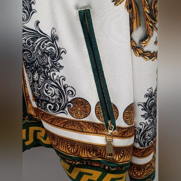 Green and Gold Casual Button Down Shirt - Picture 2 of 5